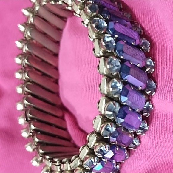 Vintage 10mm gemstones with accent runestones infinity bracelet Aurora borea - Picture 2 of 6